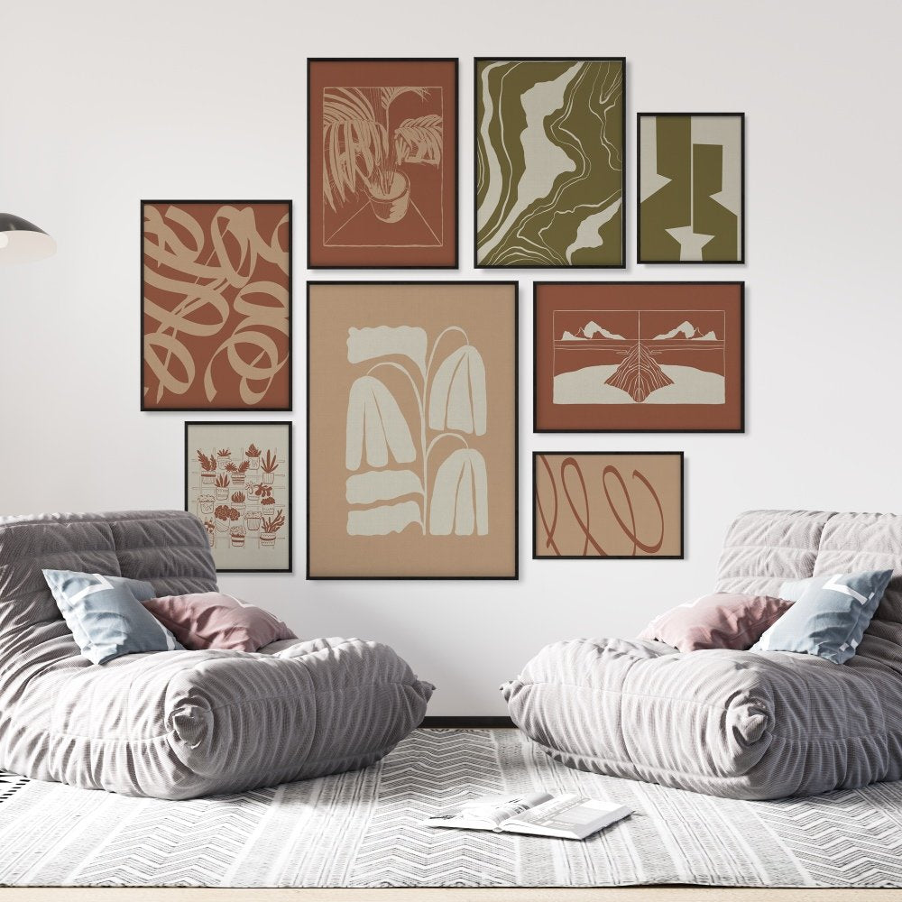 From the landscape view -set of 8