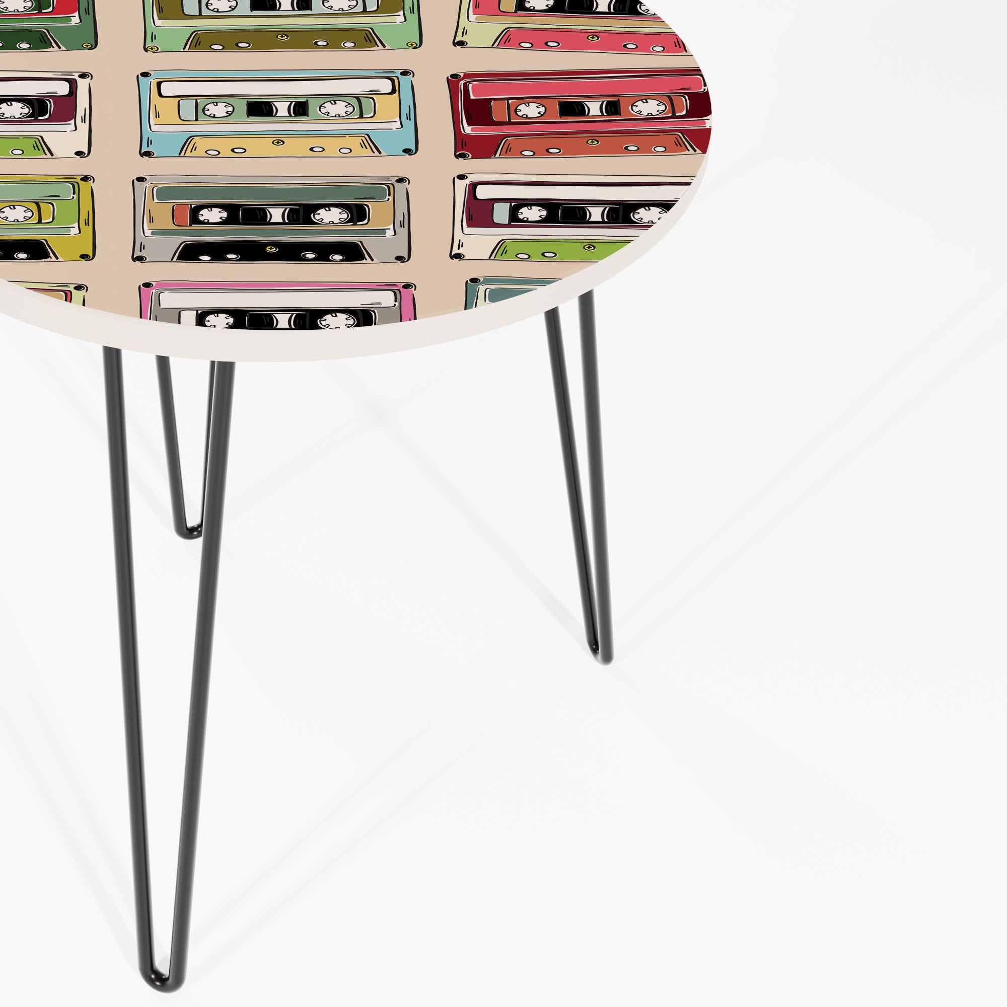 Colourful Mix tape table