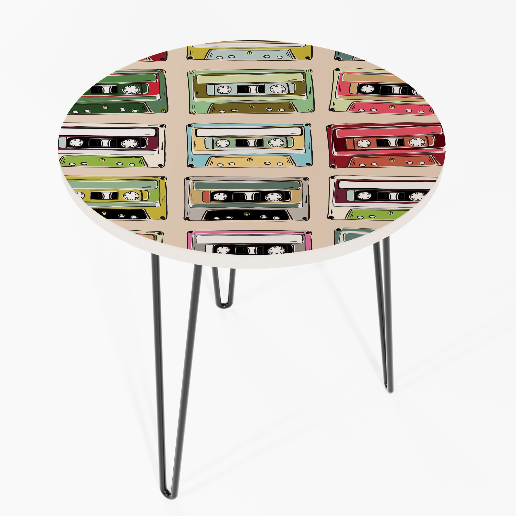 Colourful Mix tape table