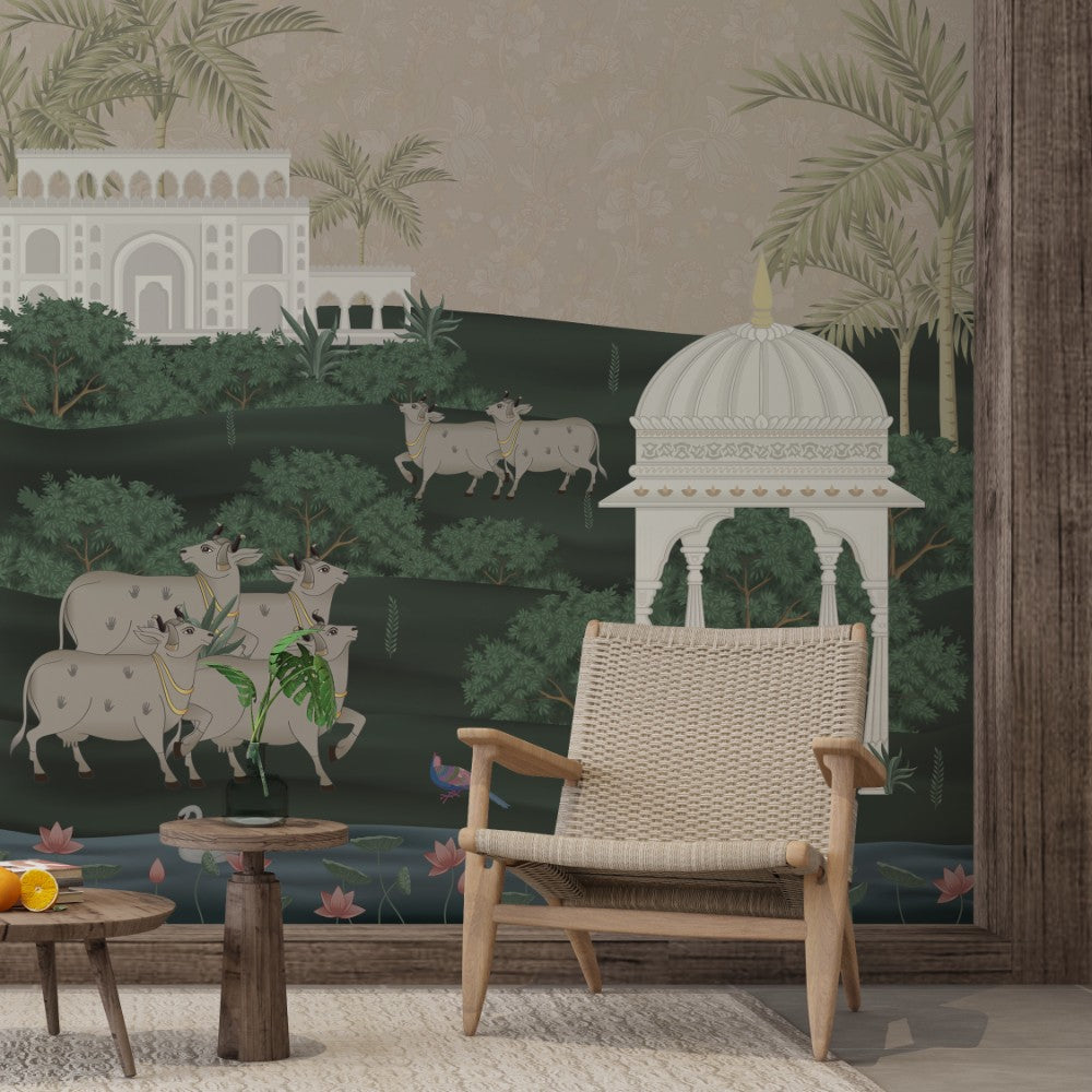 Pichwai - Vintage Wallpaper