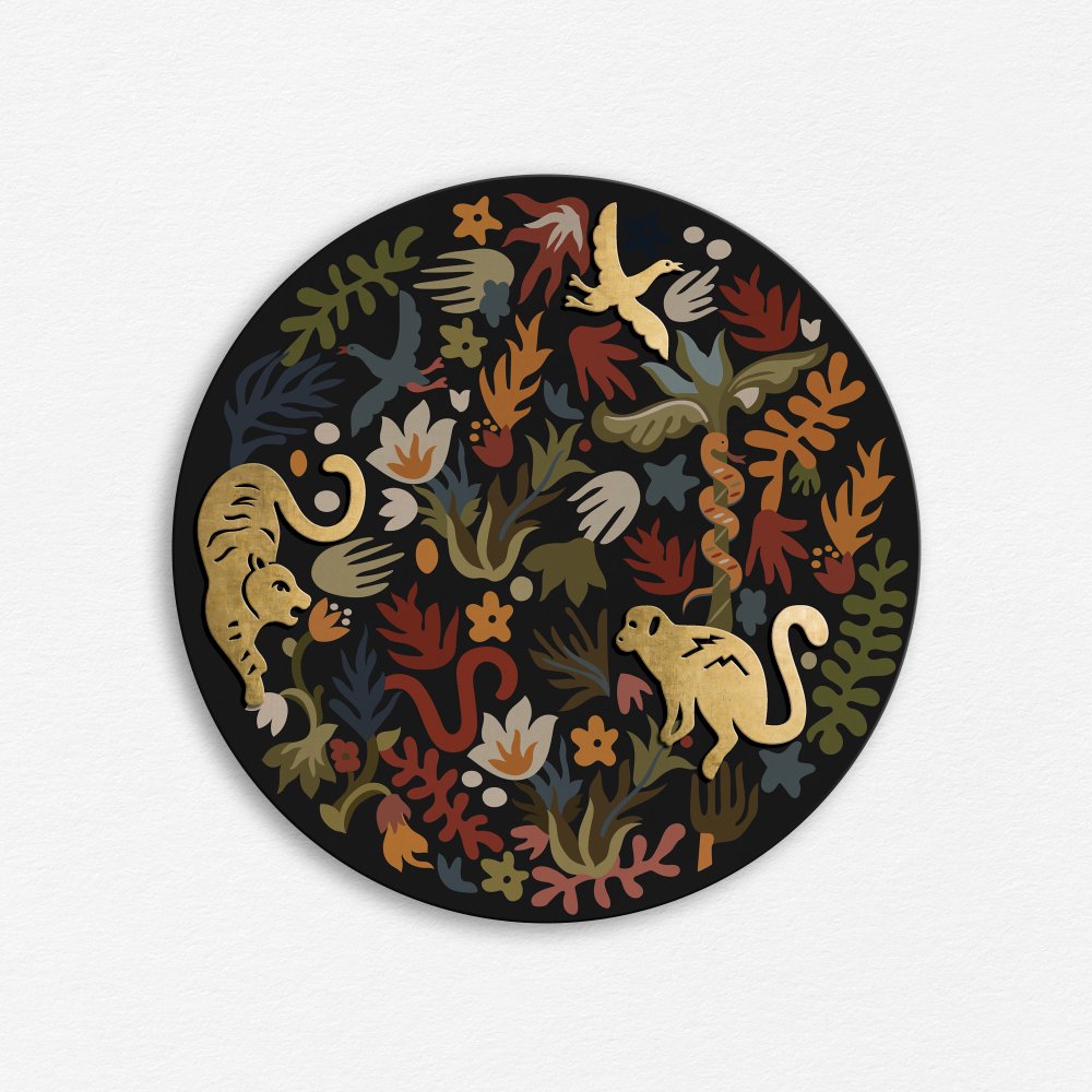 Among the wild - Brass mural