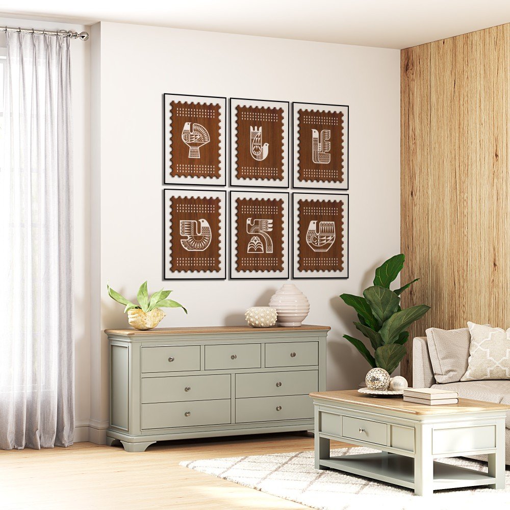 The Stamp Collection of Indian Birds - White BG