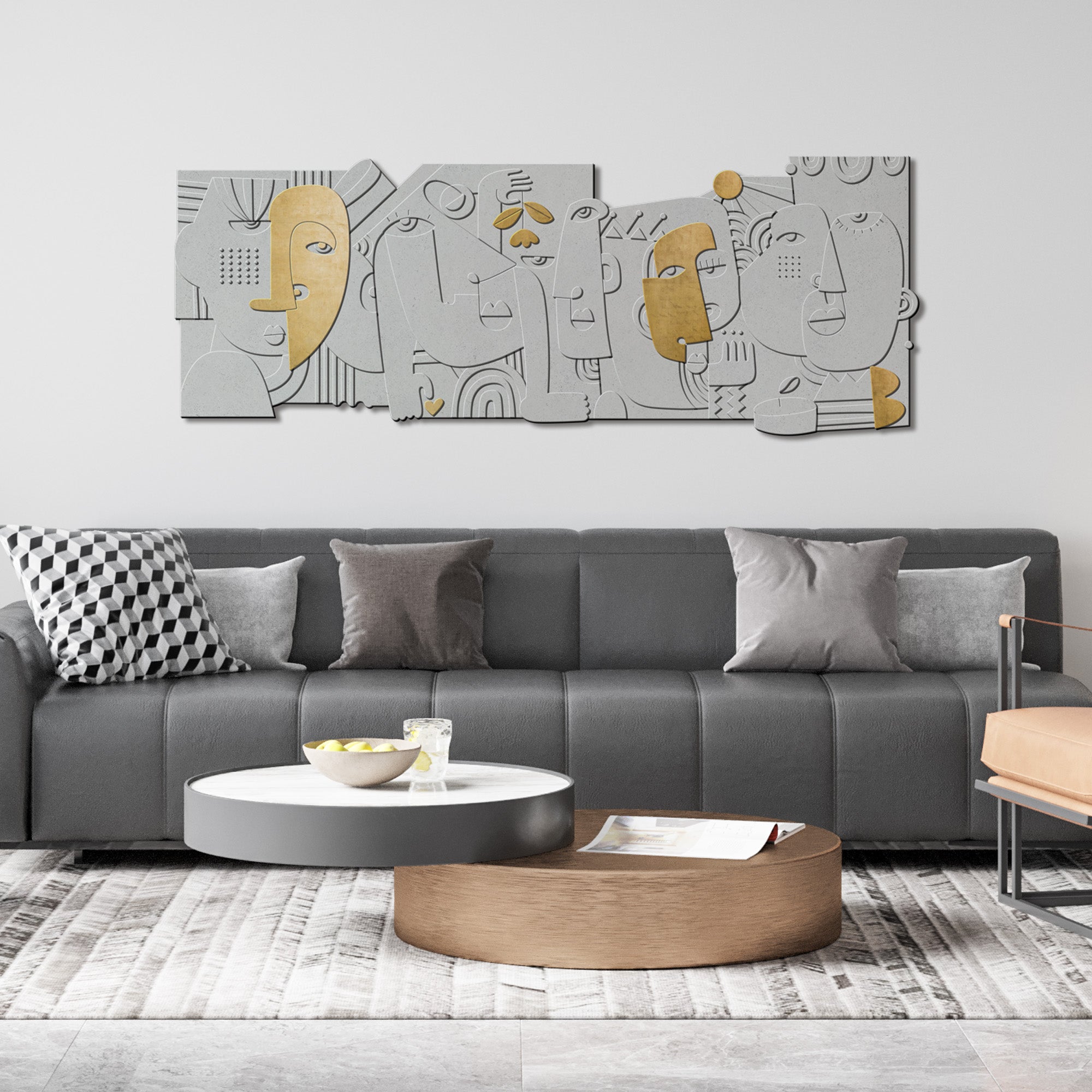 Combined Faces - Layered