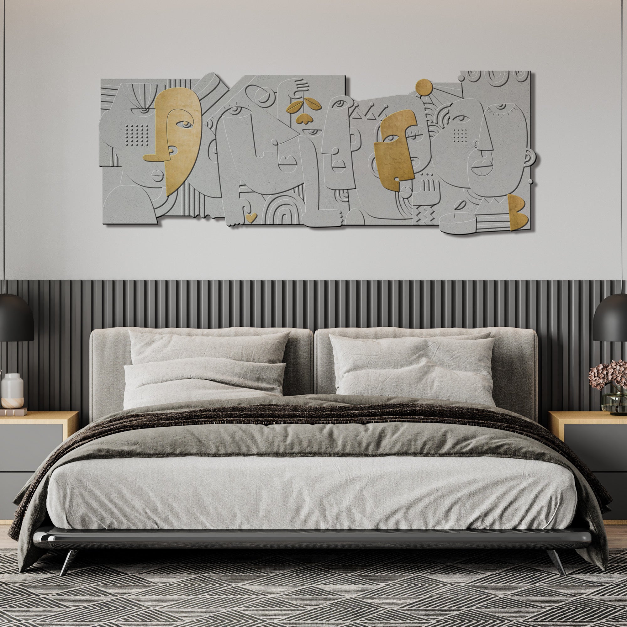 Combined Faces - Layered