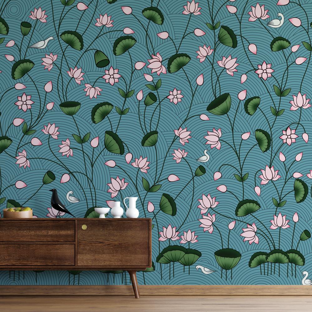 Pichwai - Lotus all over