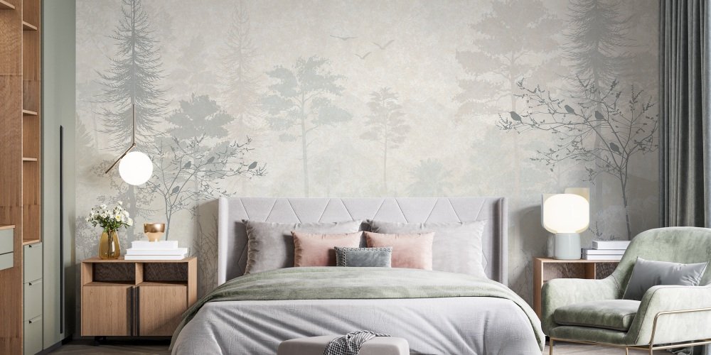 Elegant Simplicity modern bedroom wallpaper