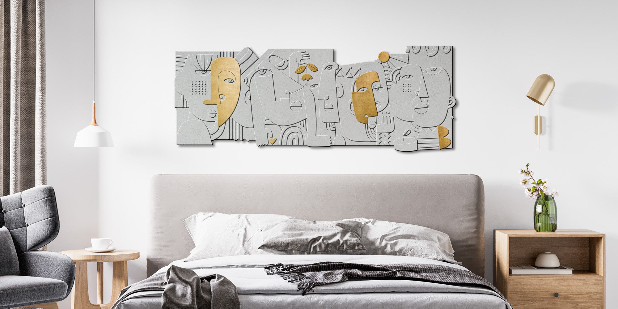 Combined Faces - Layered