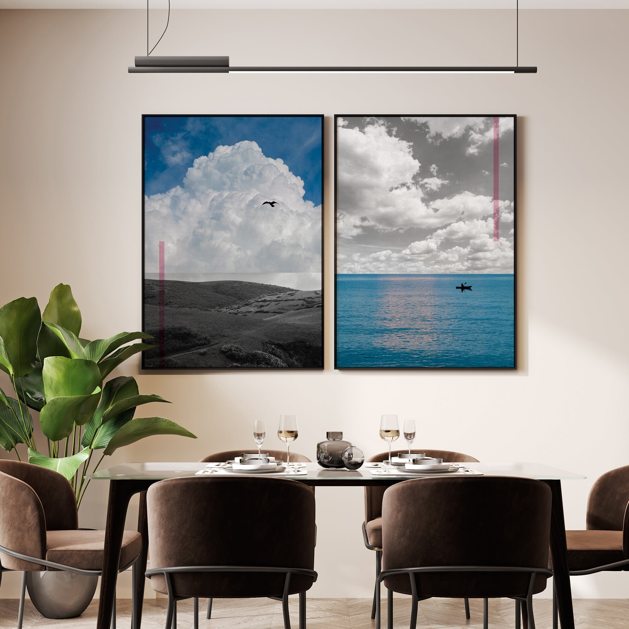 Between Two Worlds - set of 2