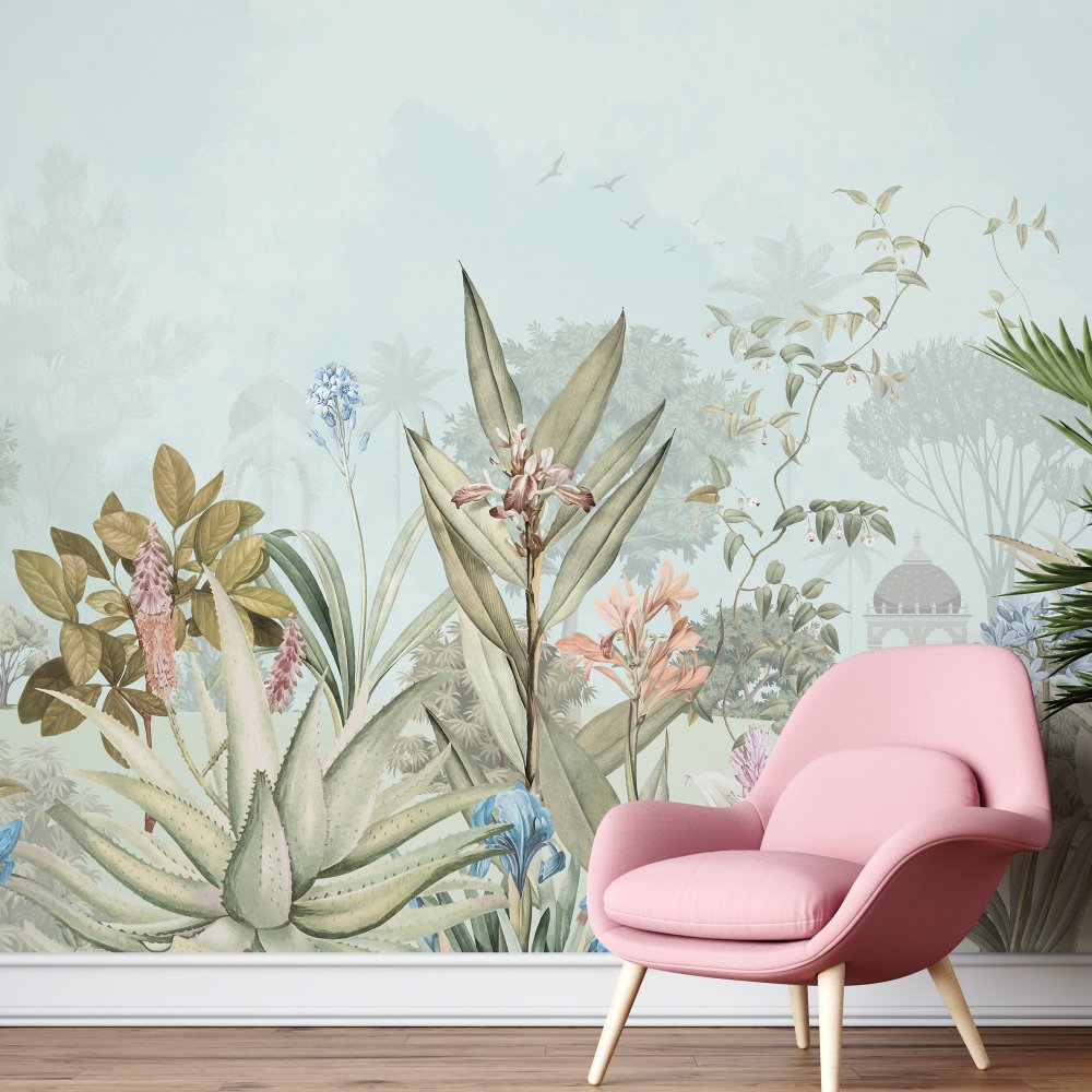 Pastel Paradise Abstract Wallpaper for bedroom