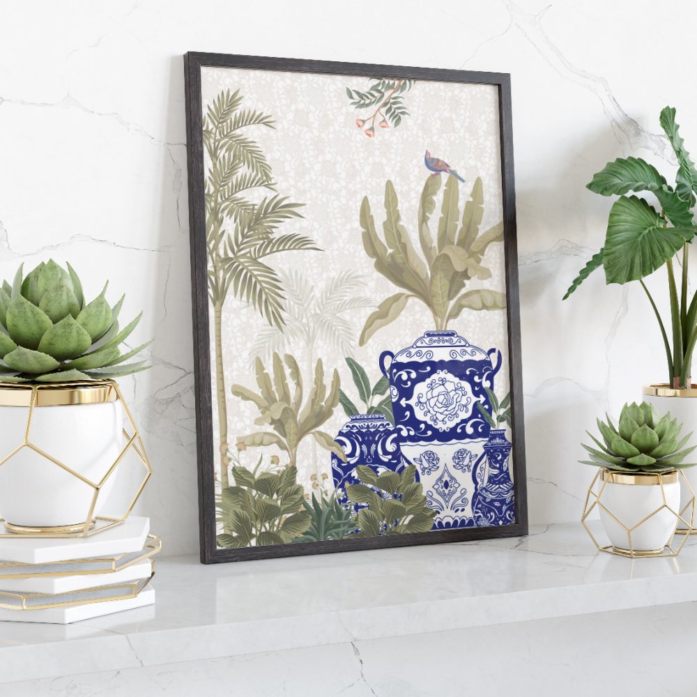 That Blue Persian Pots - Side