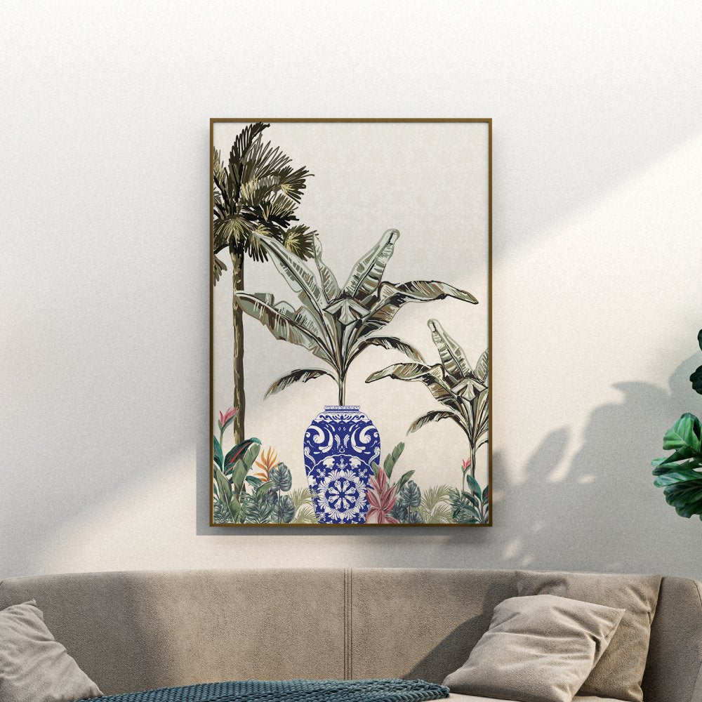 Tropical with indigo touch