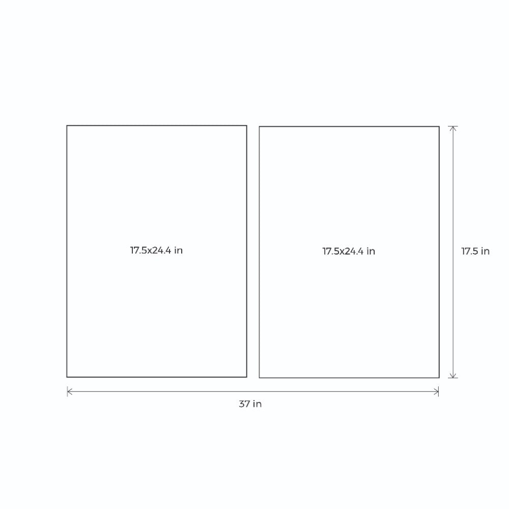 Faceless Humans with Glass Frame - Set of 2
