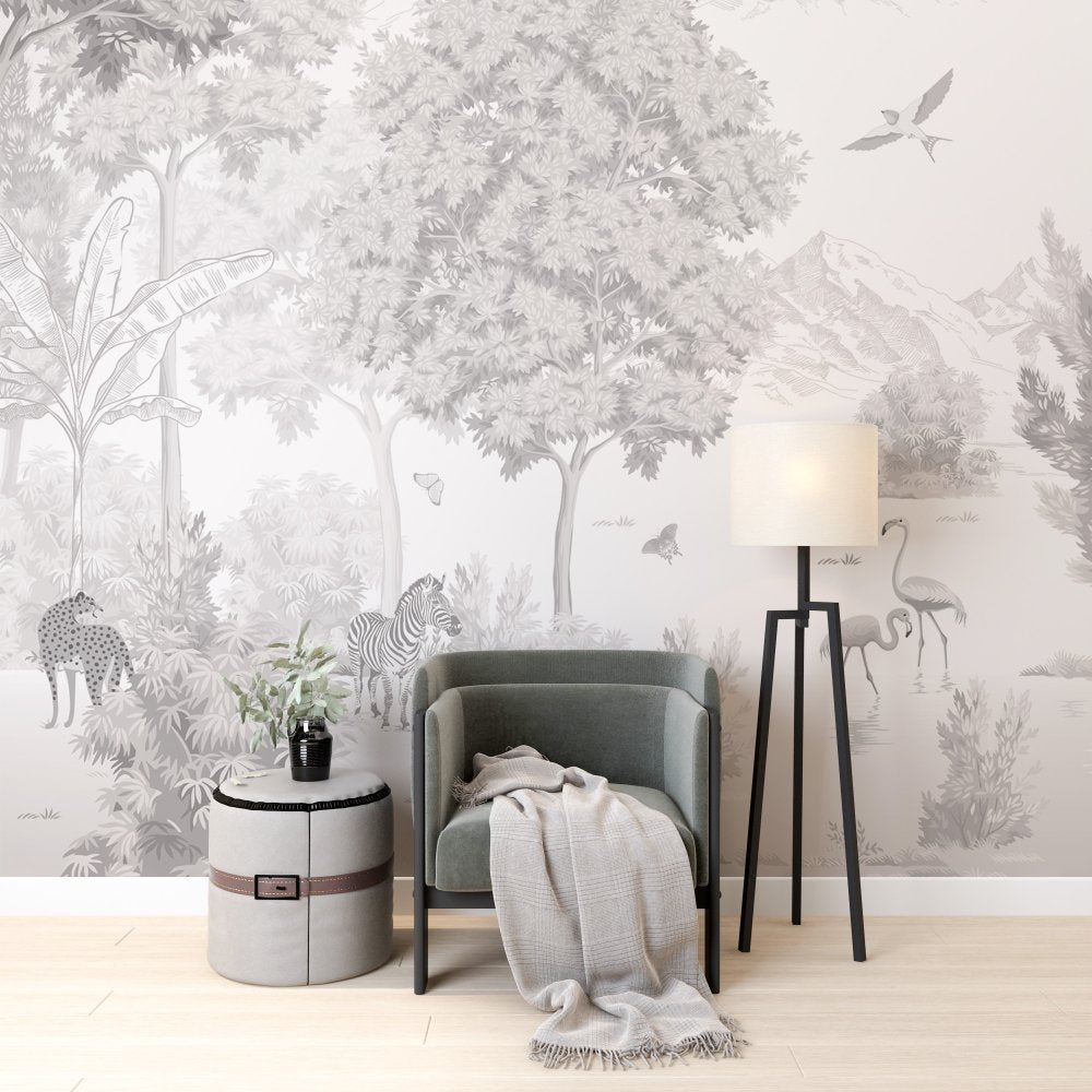 Nature land kids room wallpaper