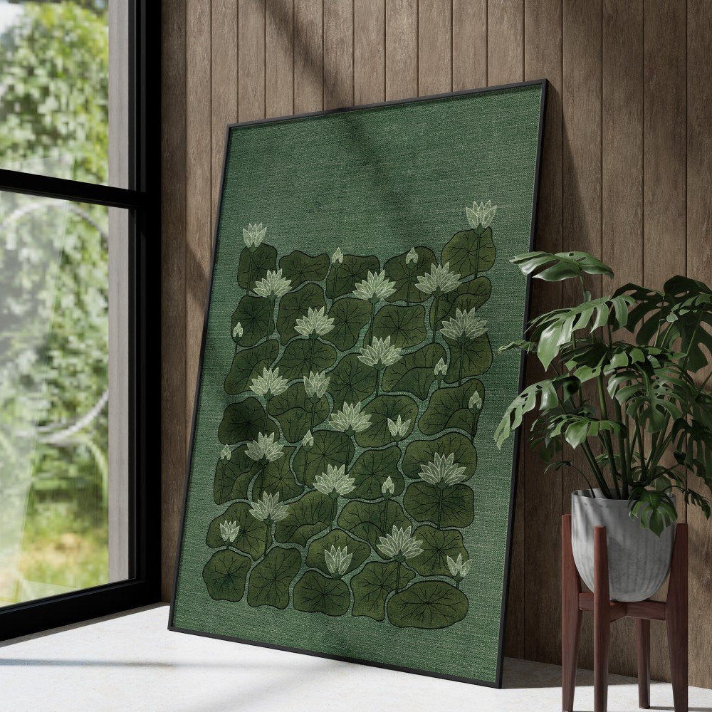 Echoes of Serenity: Lotus and Leaf