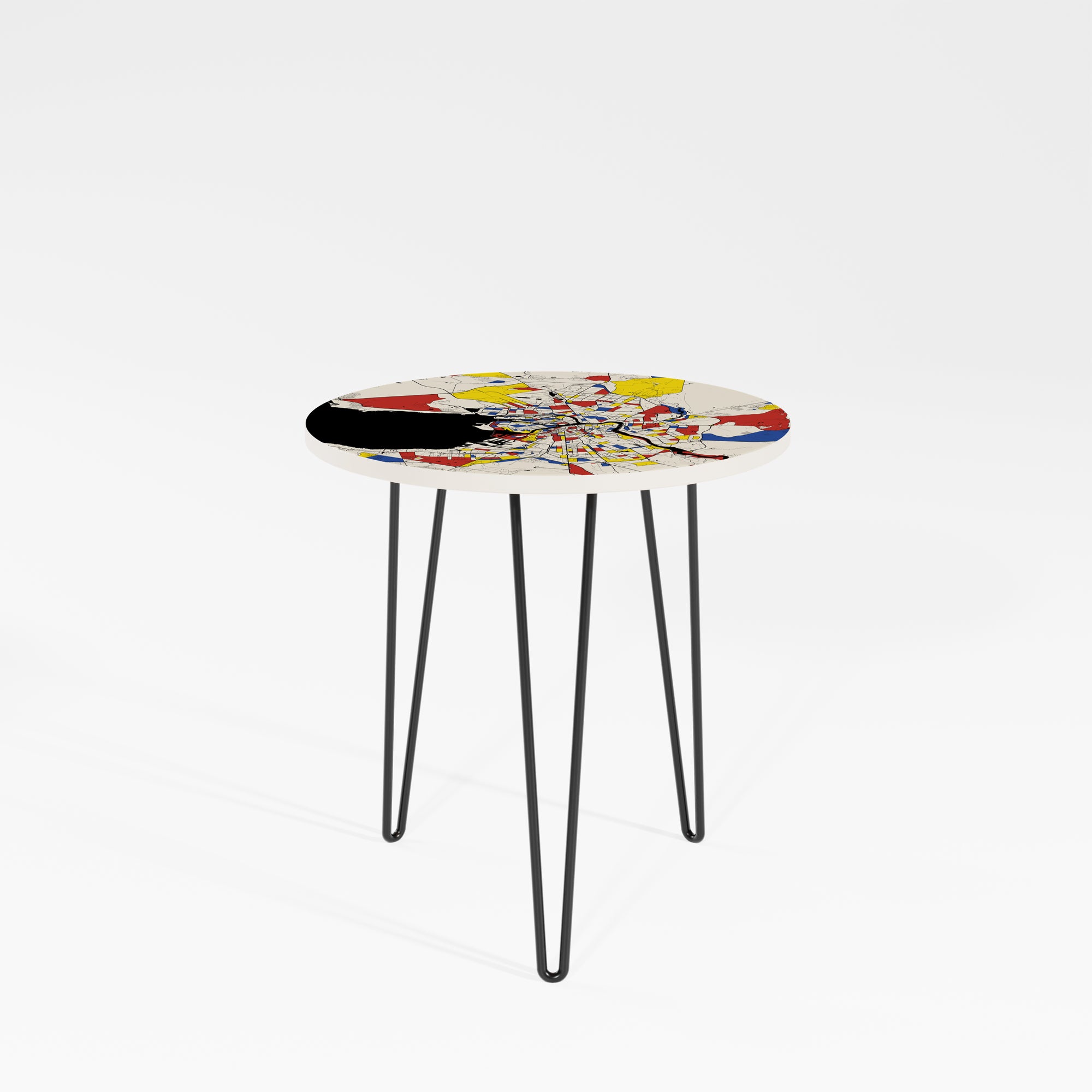 Mondrian Map Table