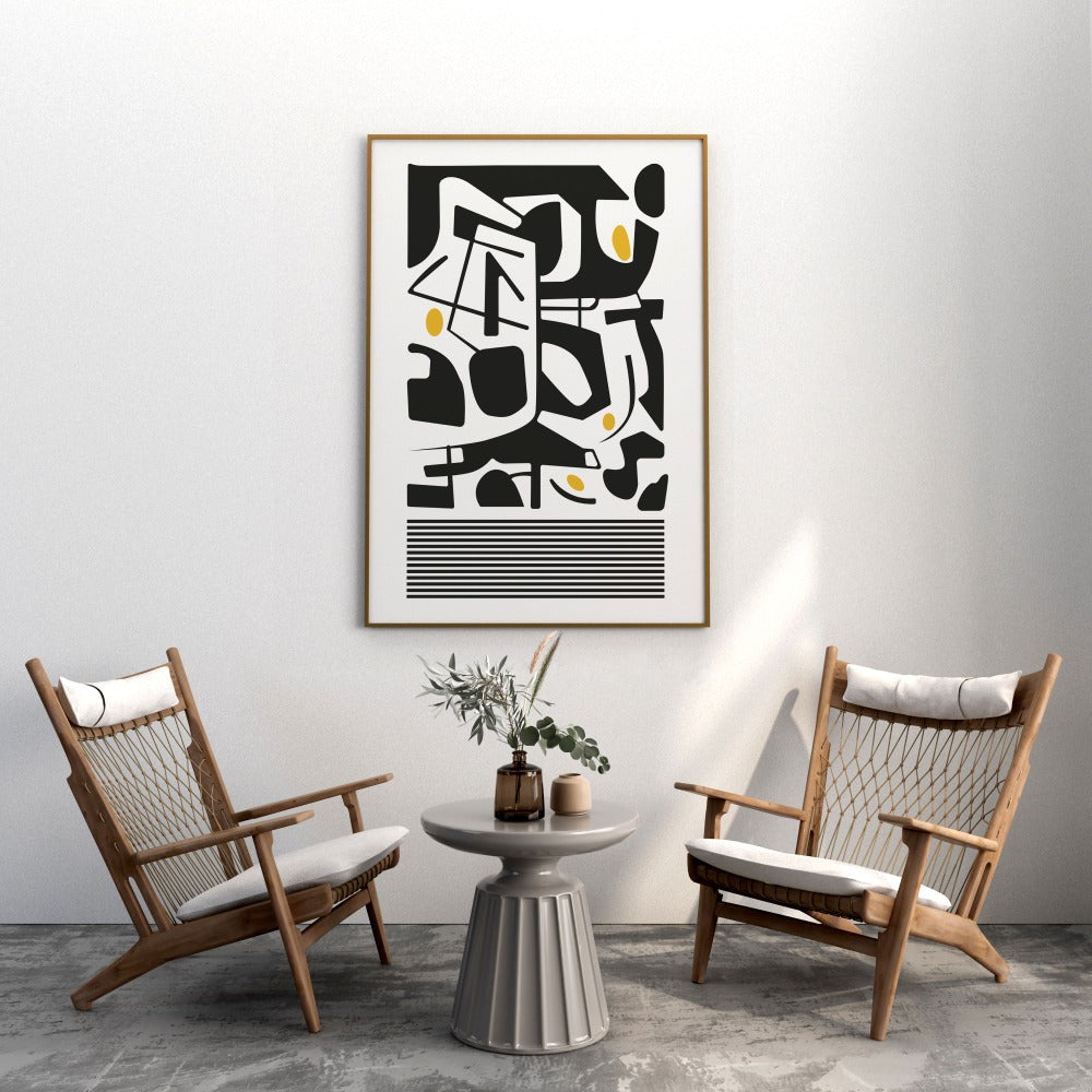 Yellow Touch Abstract