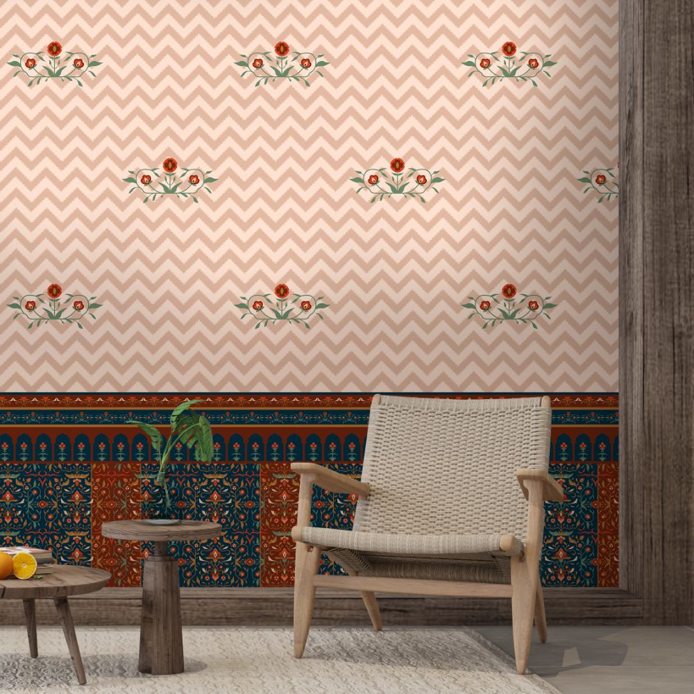 Blossom on wave Kids Room Wallpaper