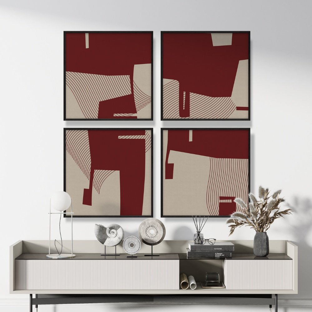 Symetric Flow - Set of 4