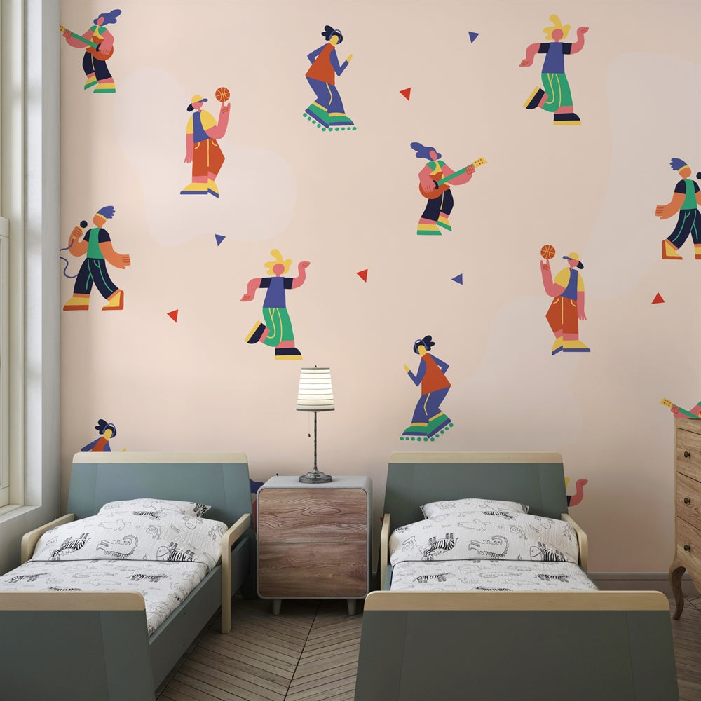 Children Activity kids room wallpaper