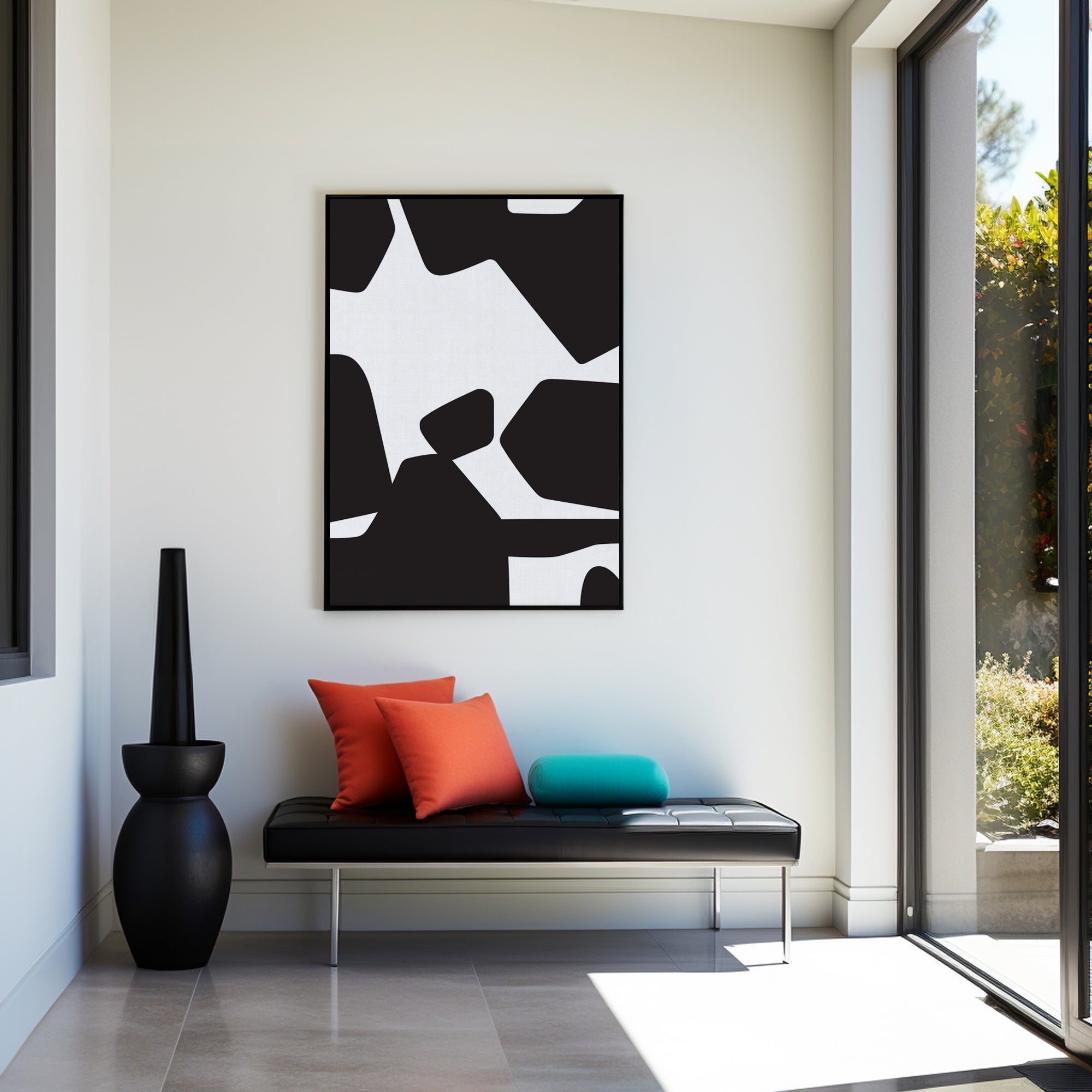 Flow of Modern Tiles -Wall Art Canvas Painting