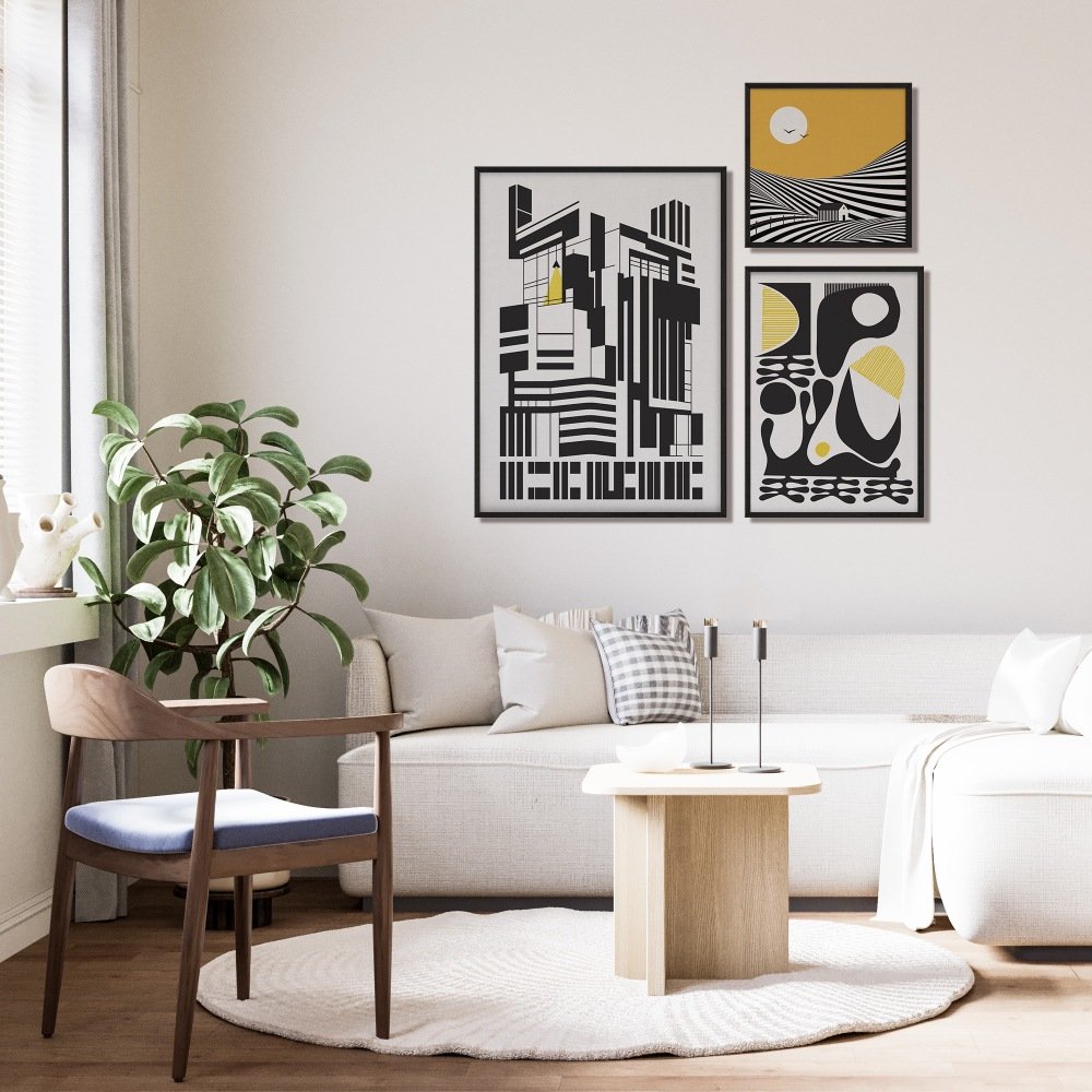 Yellow Land - Set of 3