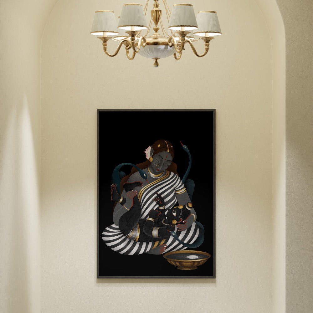 Krishna's play with the Moon