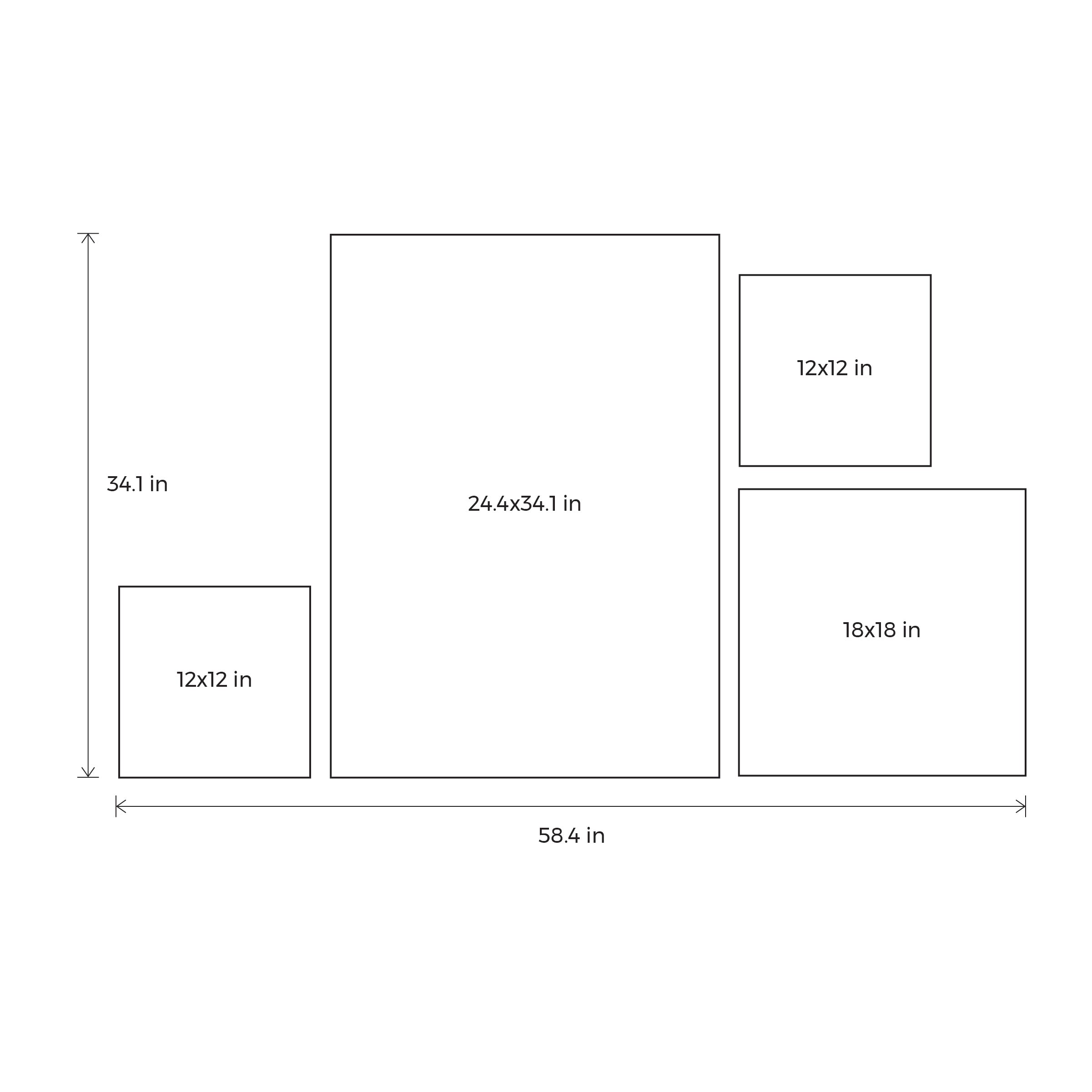 Classic Contrast - Set of 4