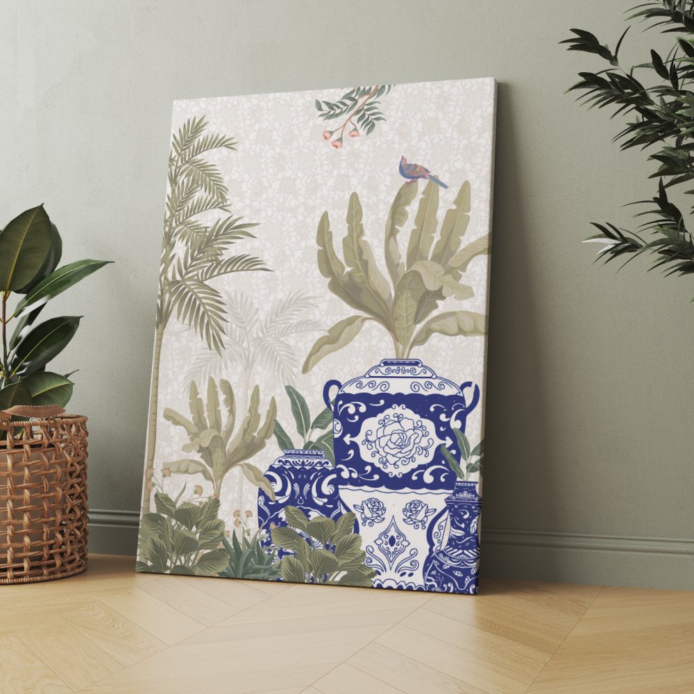 That Blue Persian Pots - Side