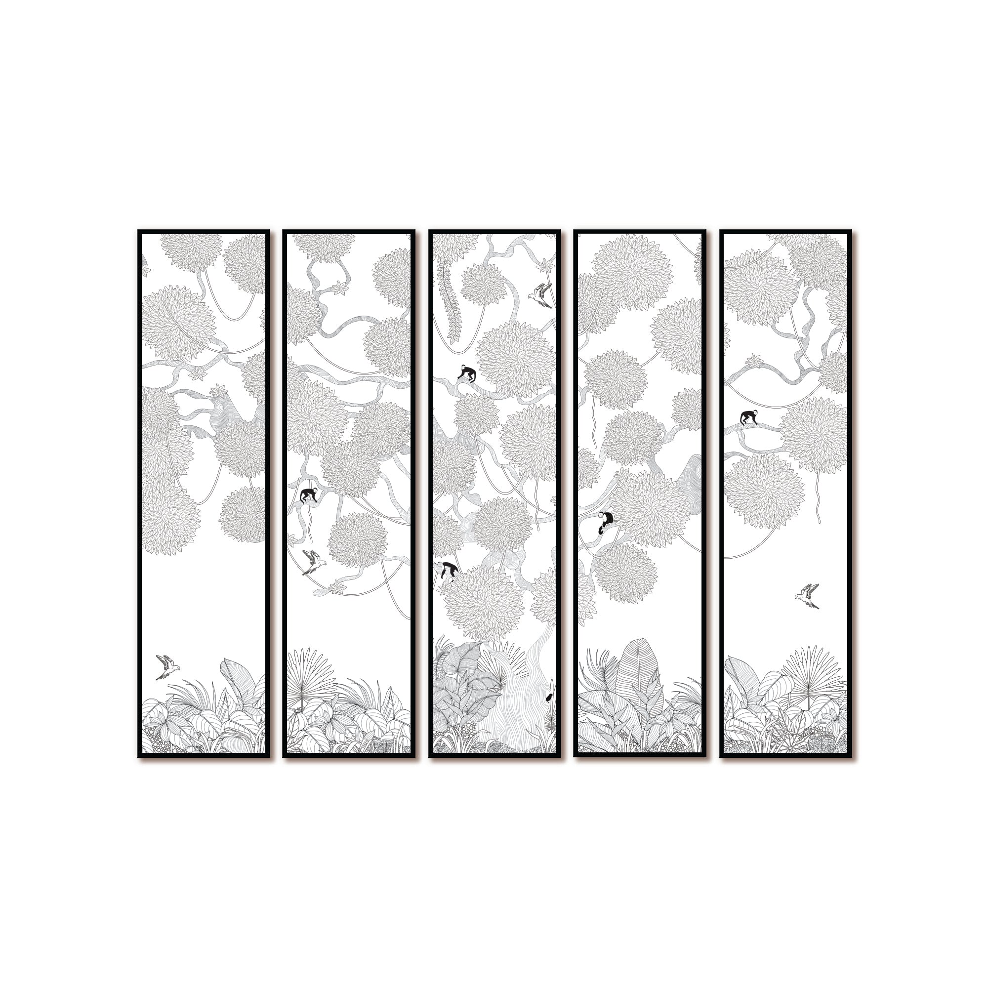 Silent Forest Panels - Set of 5