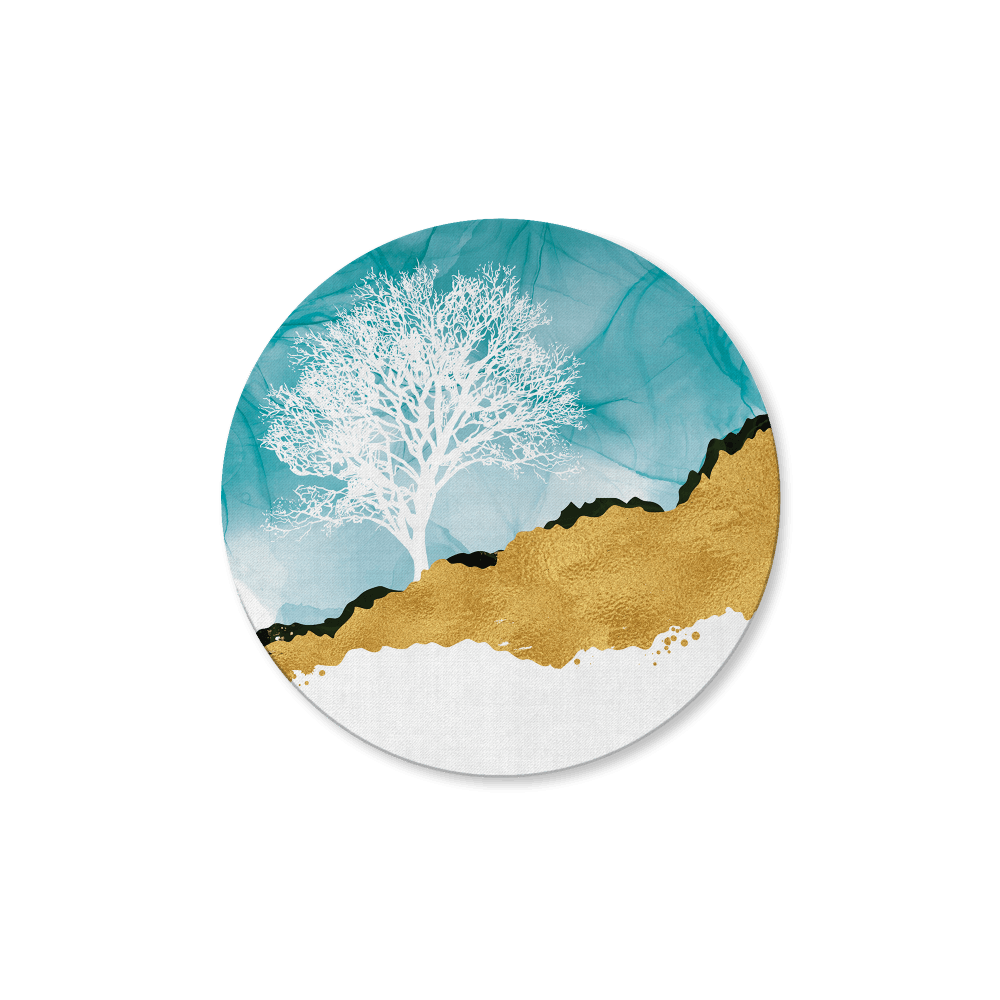 Golden Landscape Round