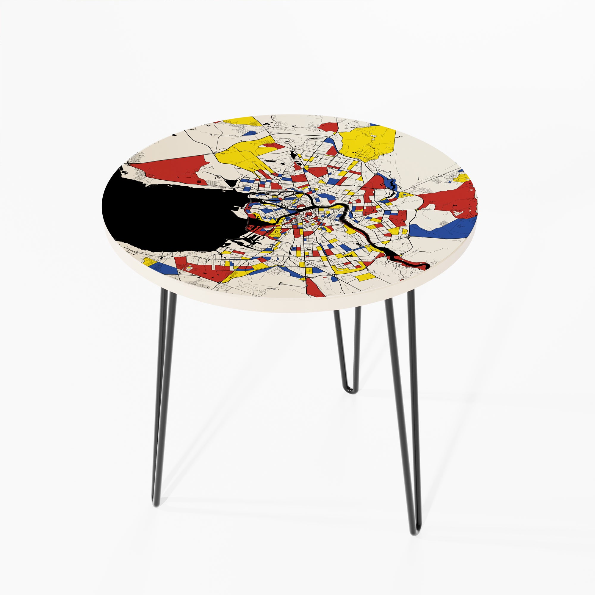 Mondrian Map Table