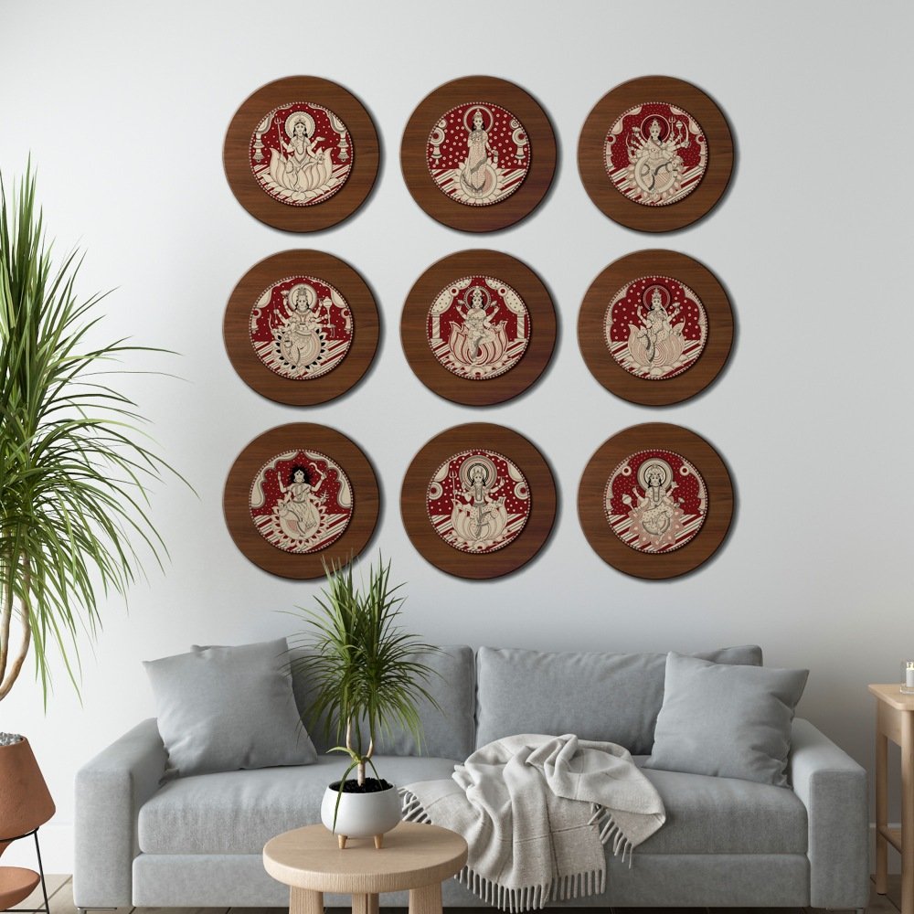 Divine Spectrum: The Nine Faces of Durga