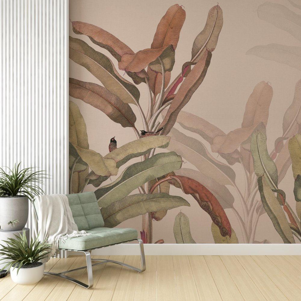 The warm Treow wallpaper for bedroom