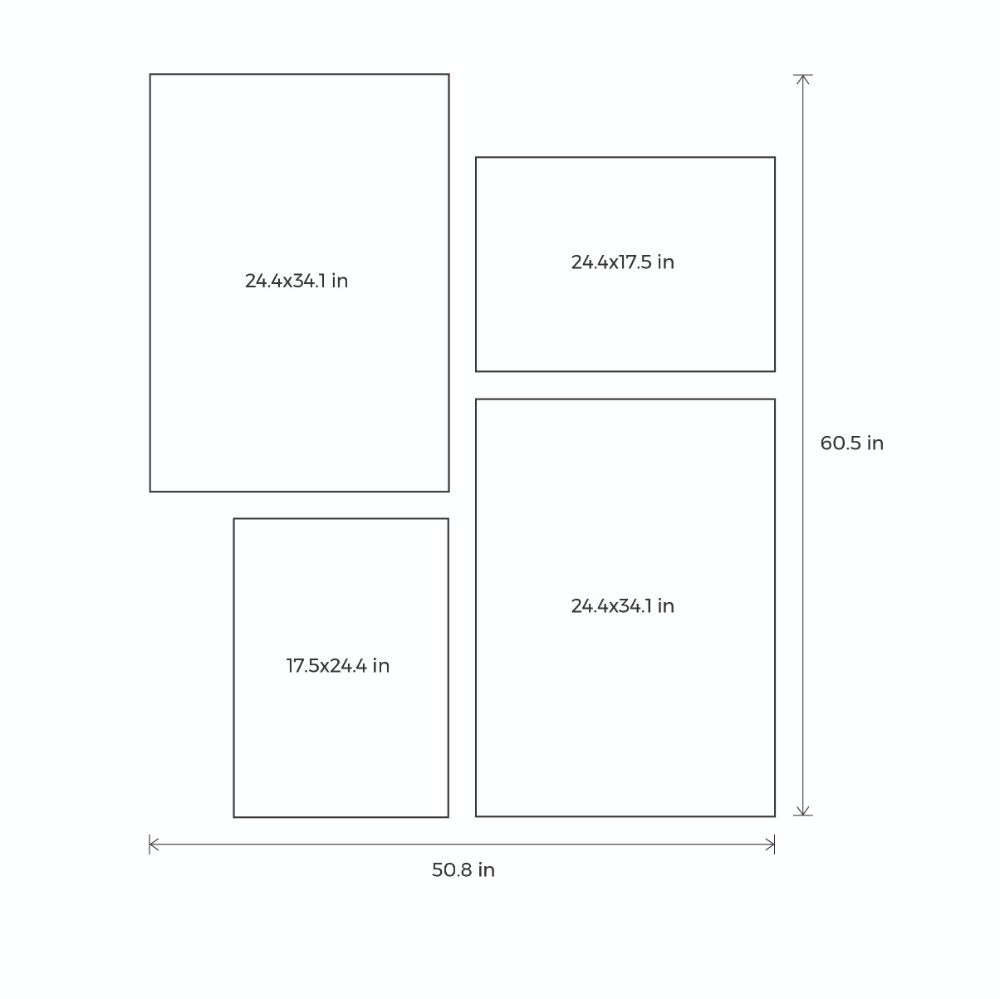 Were all live in harmony - Set of 4