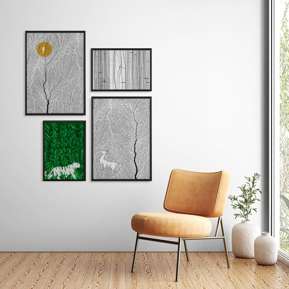 Were all live in harmony - Set of 4