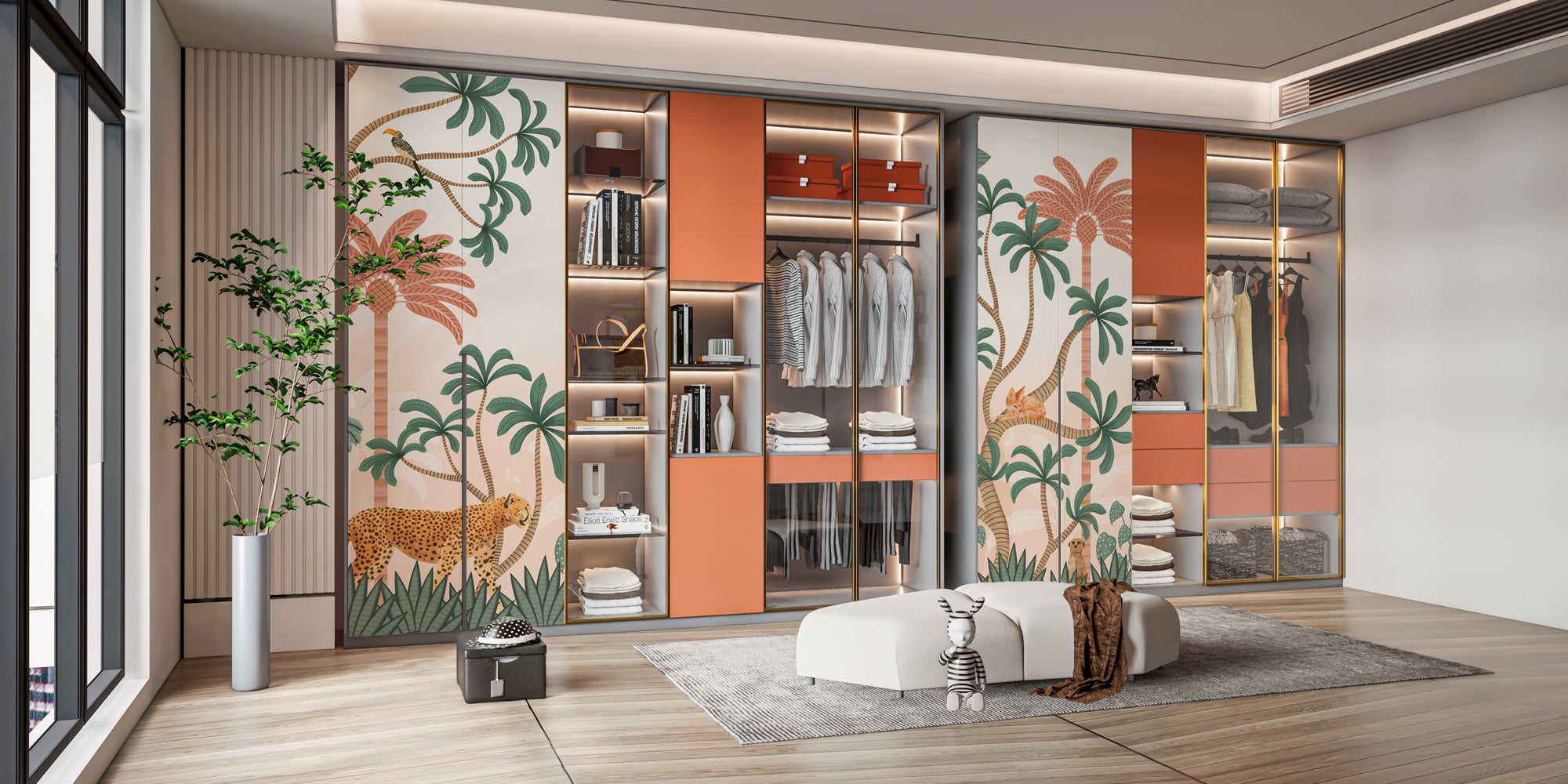 Paradise Jungle -Kids Room Wallpaper