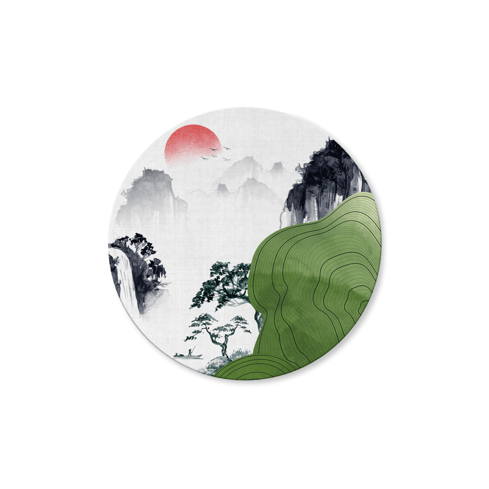 Japanese Ink Green - Round