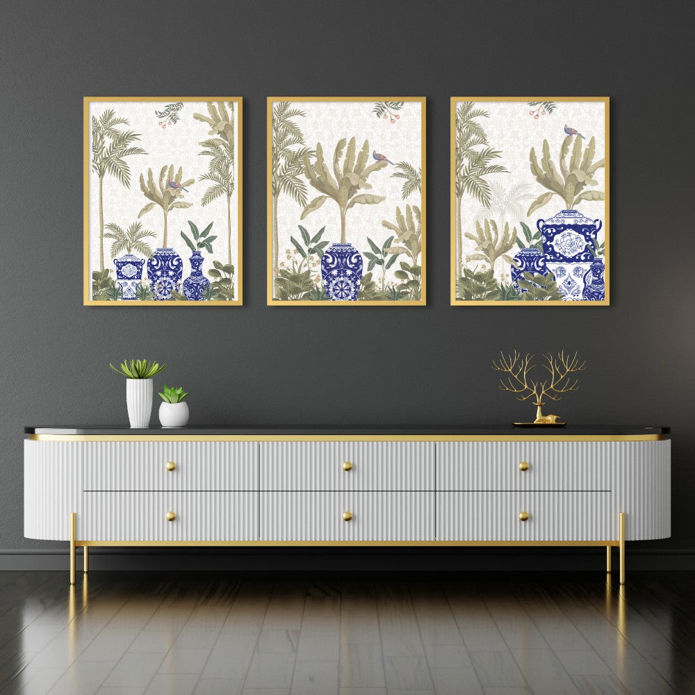 The Blue Pot II - Set of 3