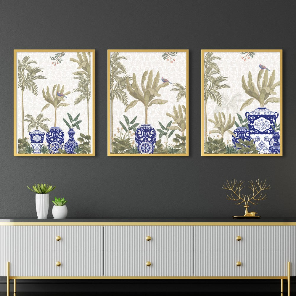 The Blue Pot II - Set of 3