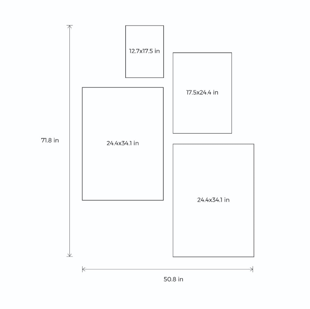 Floral Display - Set of 4