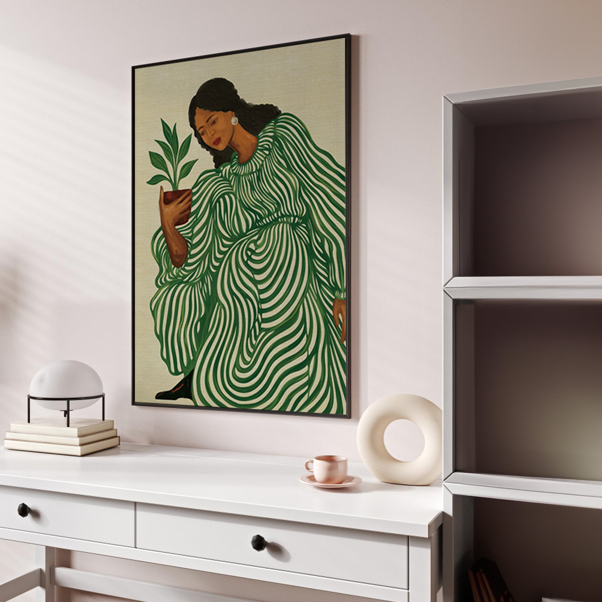 Nurturing Stillness Wall Art Canvas Painting