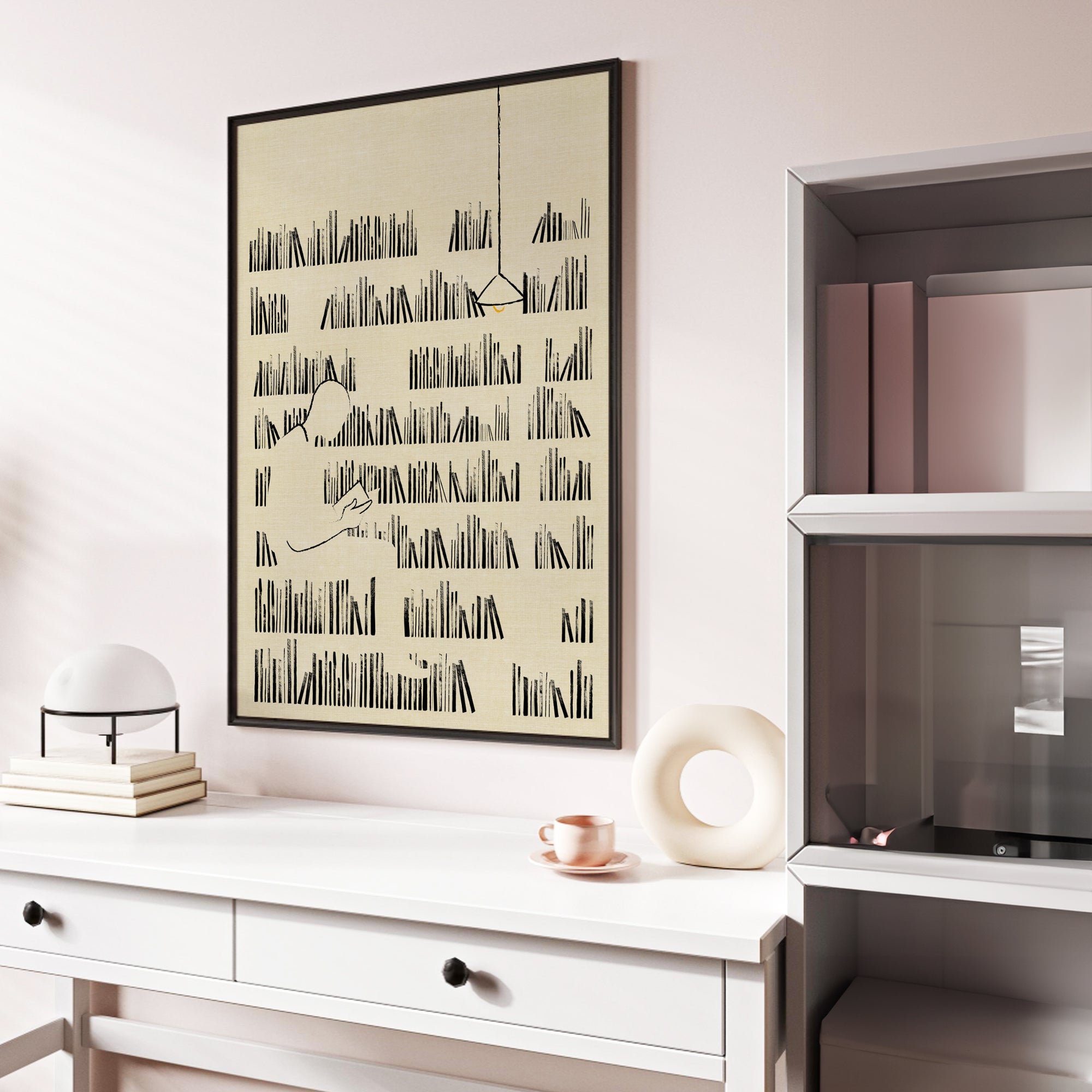 Silhouettes of Thought Wall Art Canvas Painting