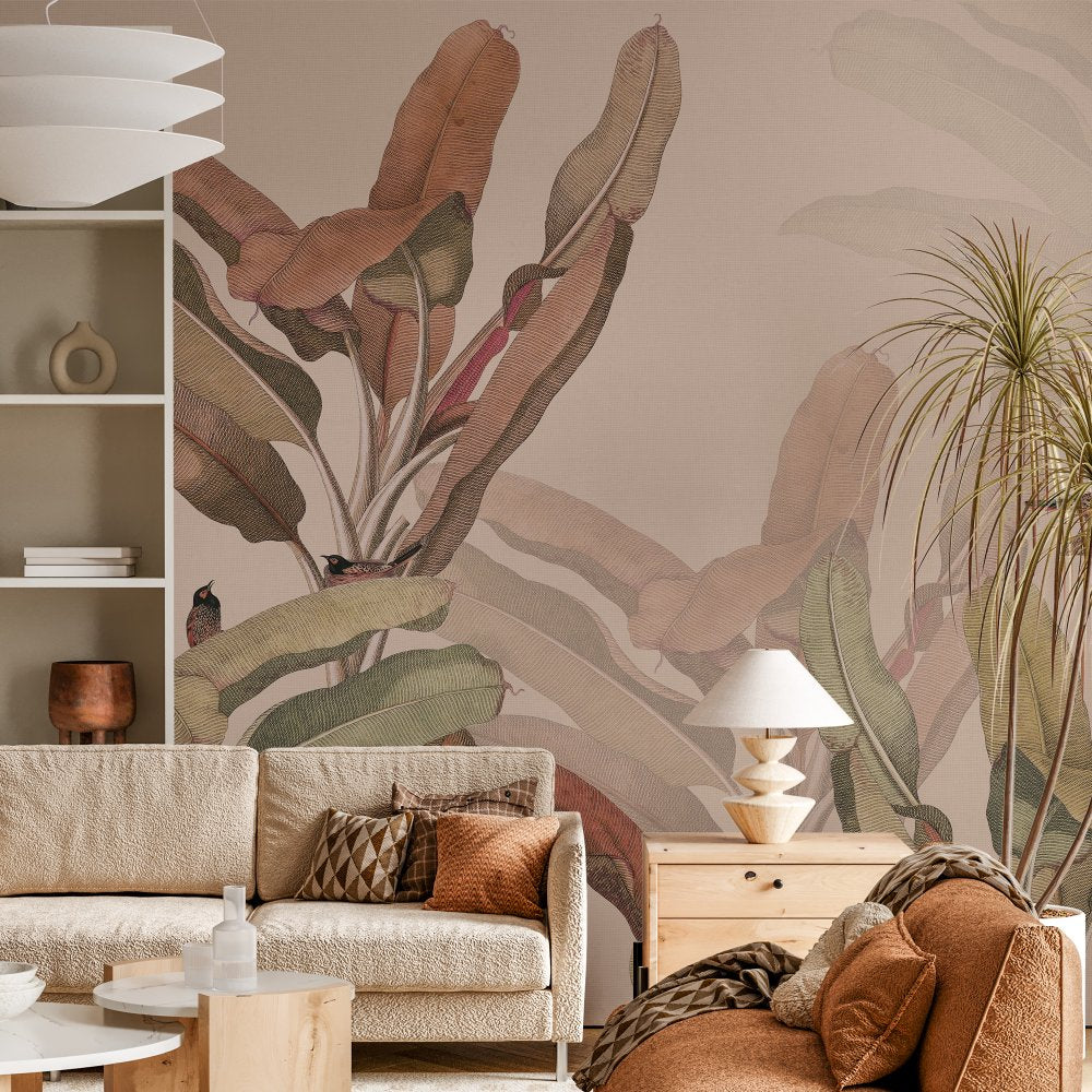 The warm Treow wallpaper for bedroom