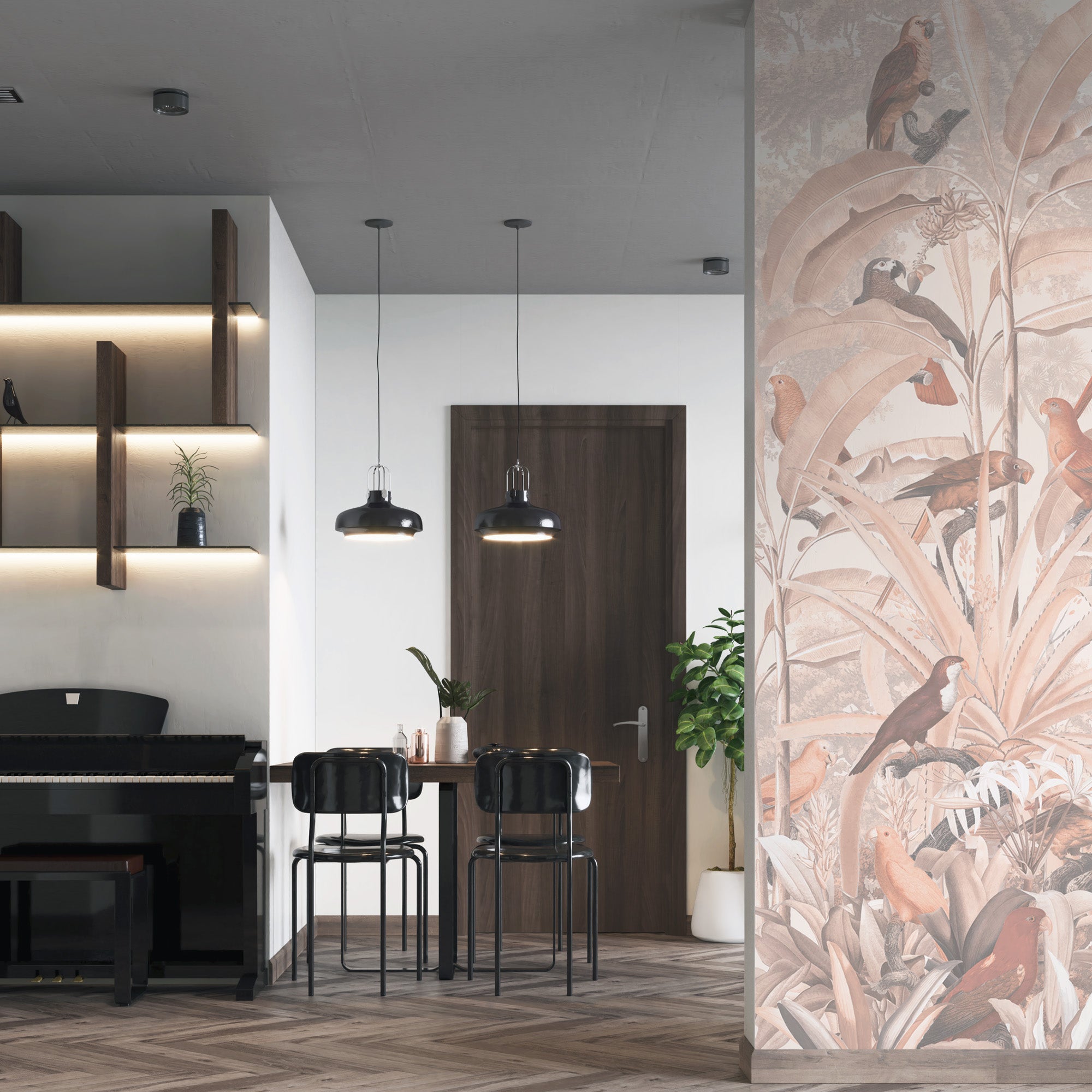 Flight in Pastel Tone Wallpaper