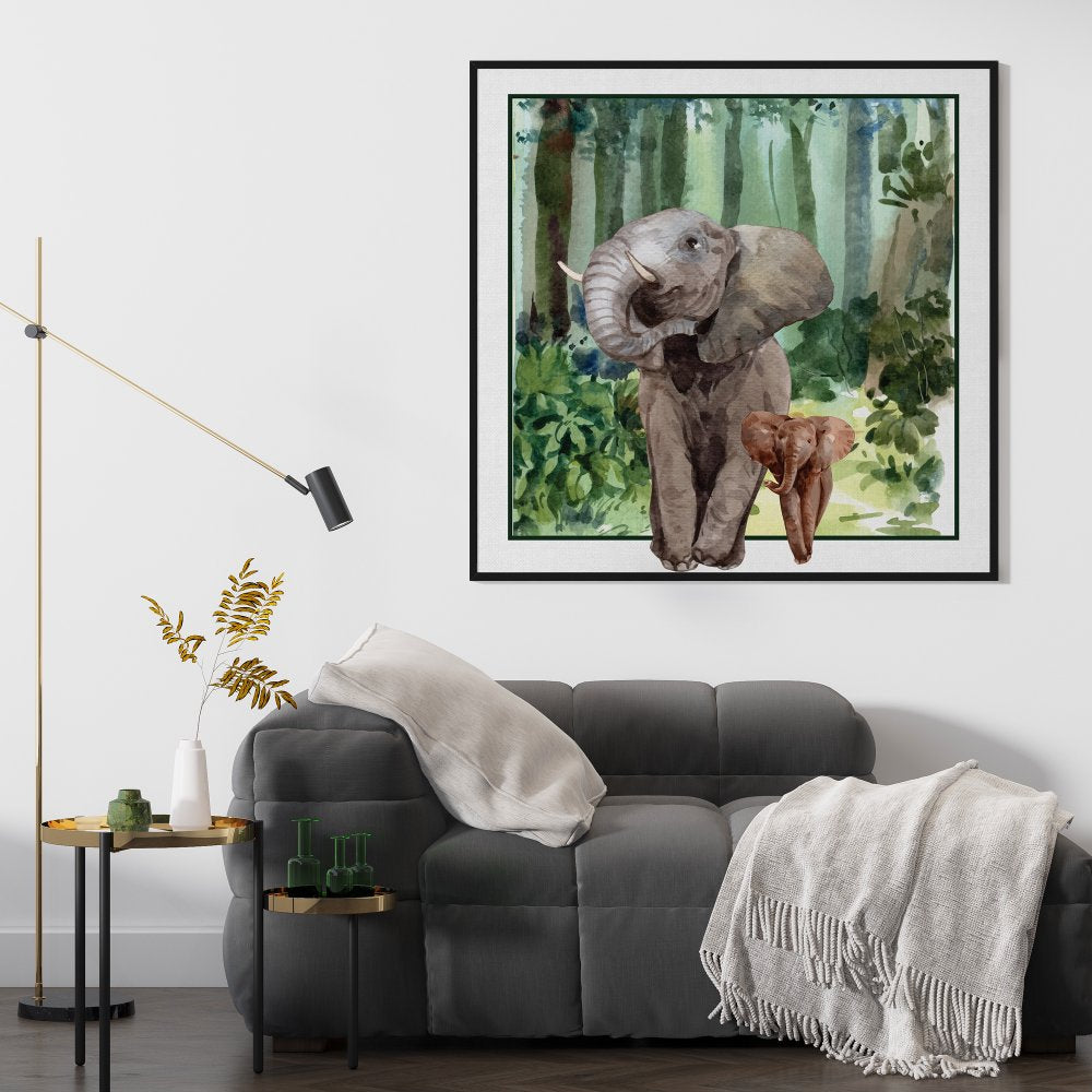 Mother Elephant and calf