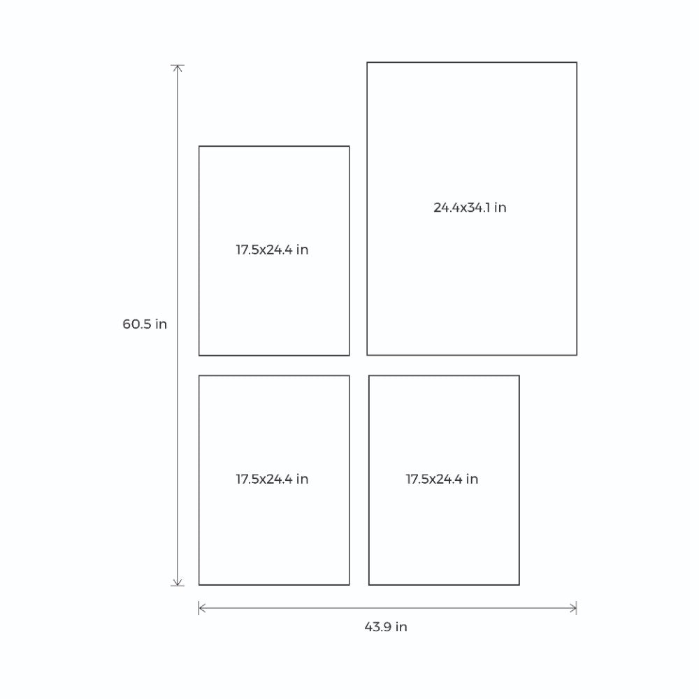 From the Black Window - Set of 4