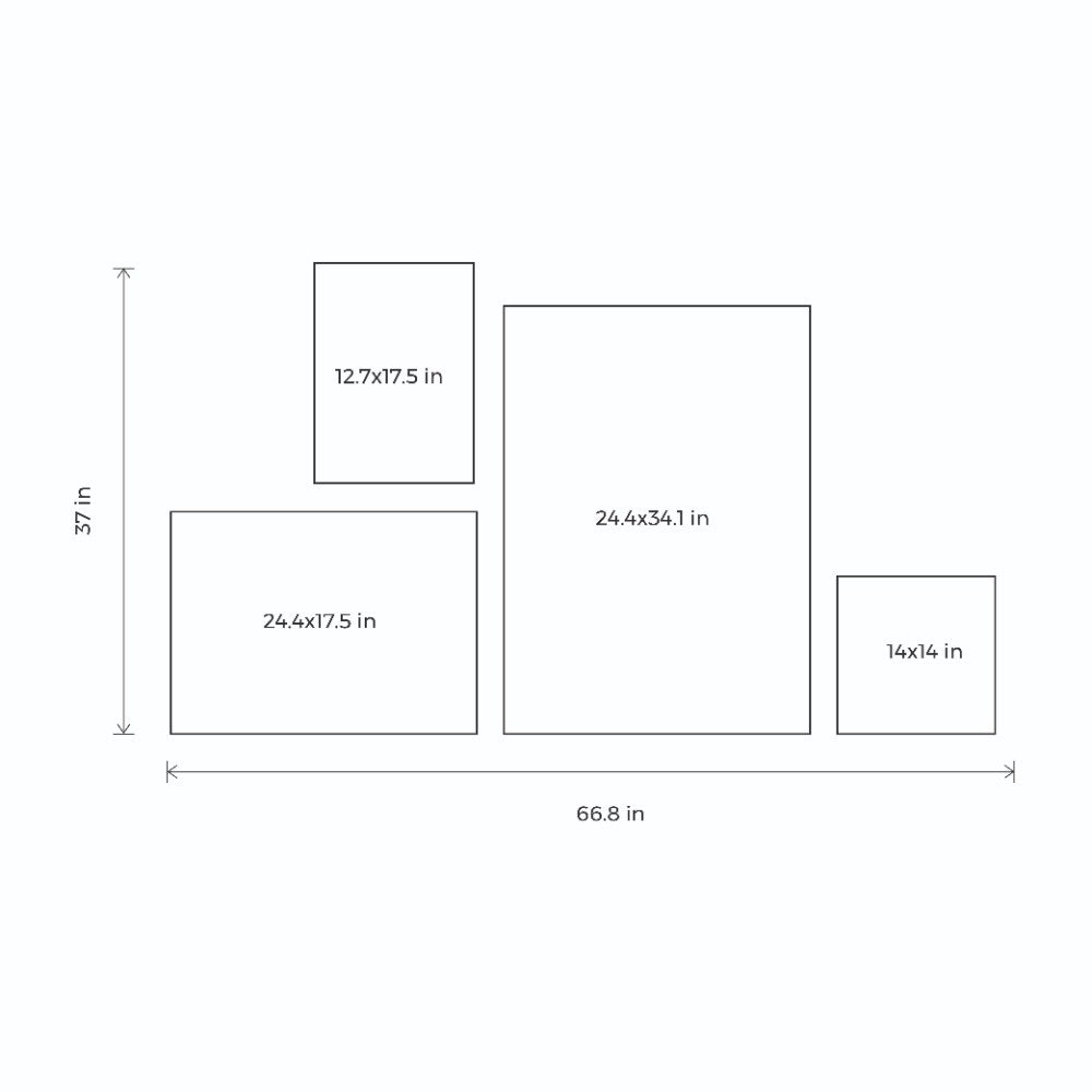 Monochrome Modernity - Set of 4