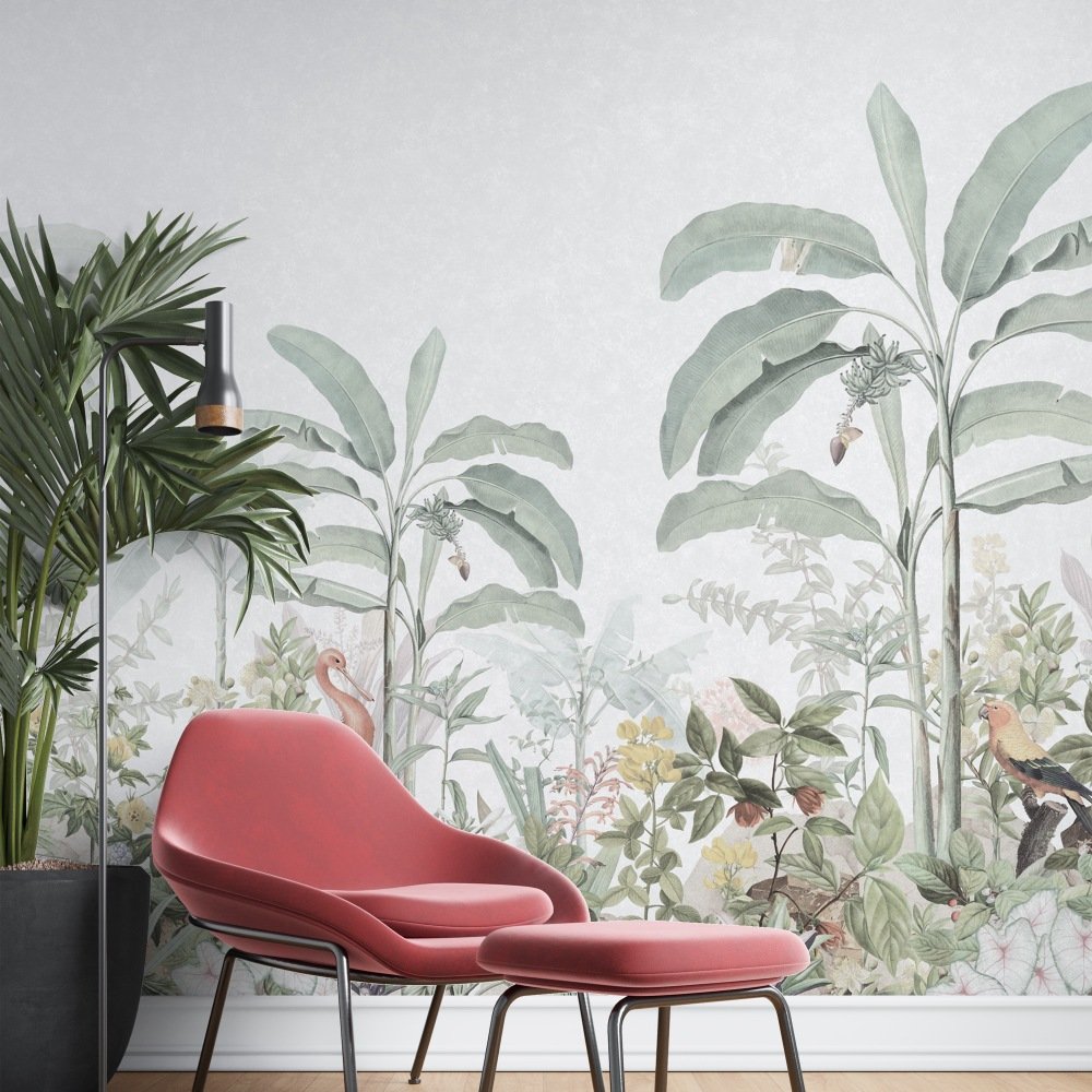 Aviary in Tropical Lines