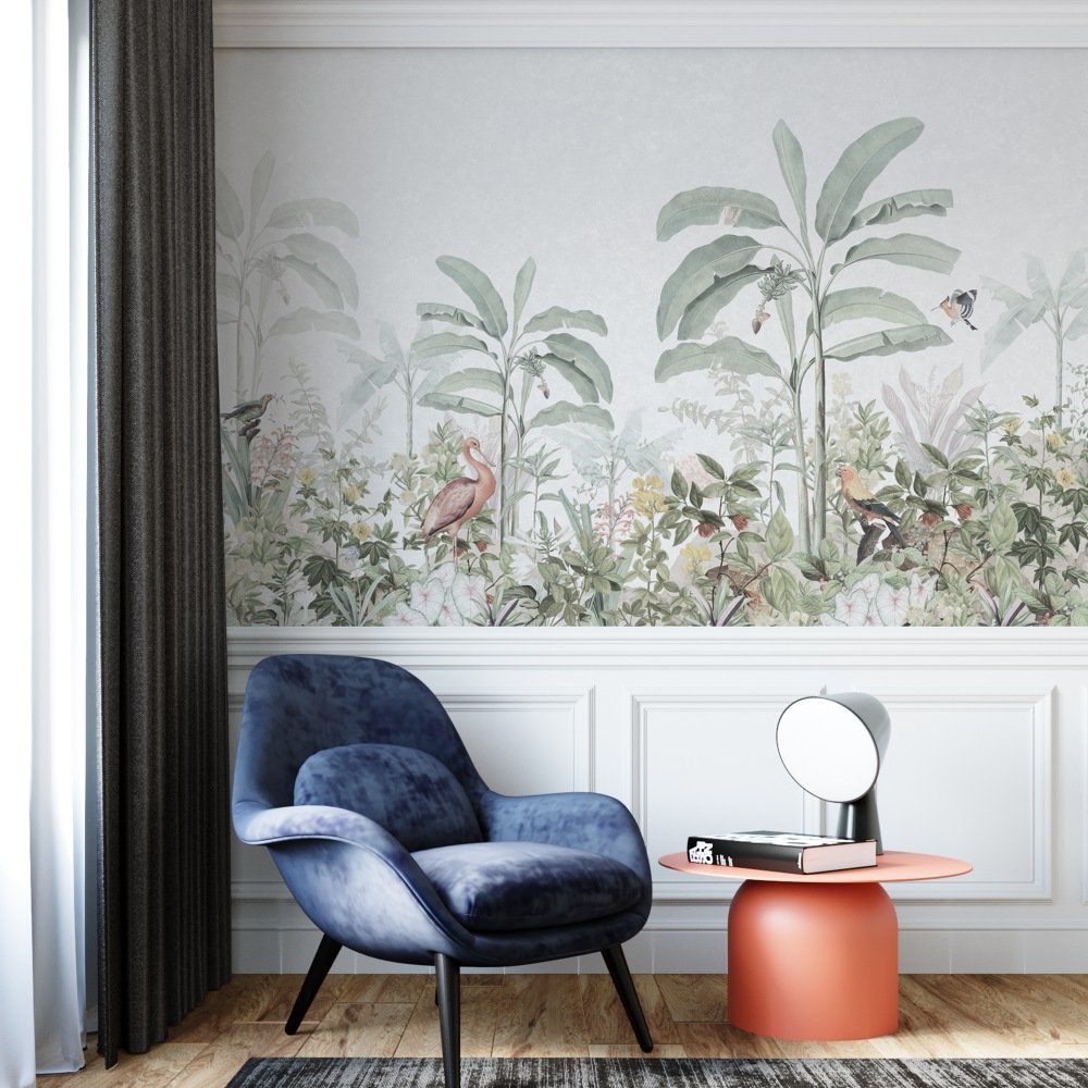 Aviary in Tropical Lines