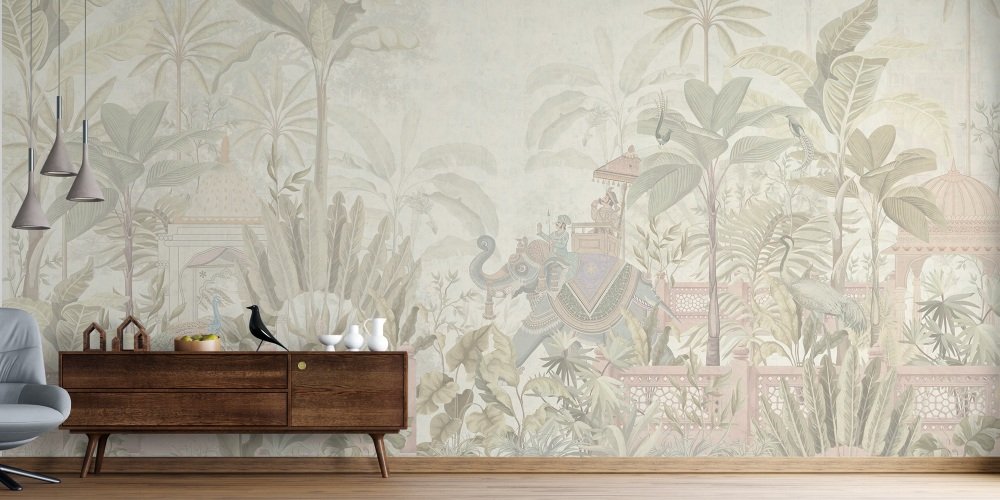 Minimalist Wild Forest bedroom wallpaper